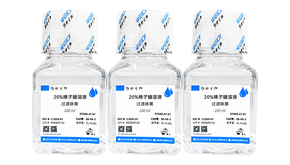 20%棉子糖溶液(过滤除菌)